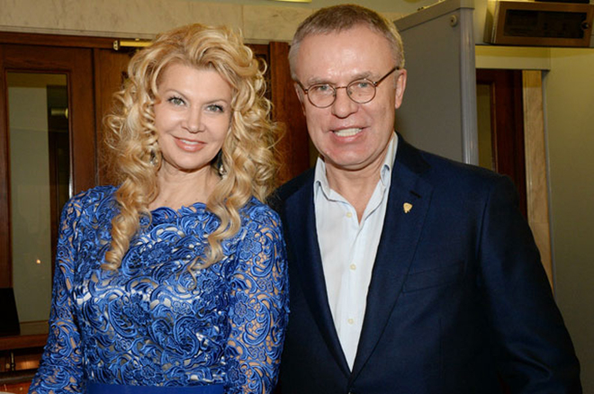 Вячеслав Фетисов с женой Ладой