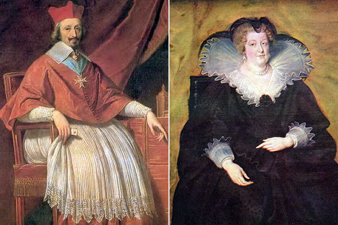 Кардинал Ришелье и Мария Медичи