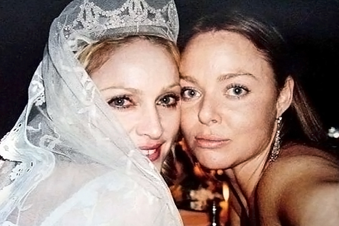 Стелла МакКартни и Мадонна в свадебном платье