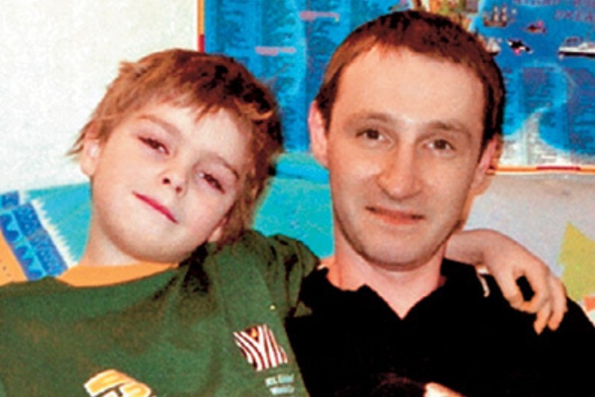 Андрей Кайков с сыном