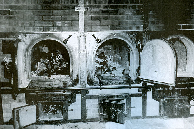 Печи крематория в концлагере