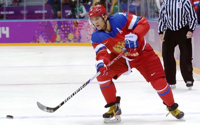 Александр Овечкин в составе сборной России на Олимпиаде в Сочи