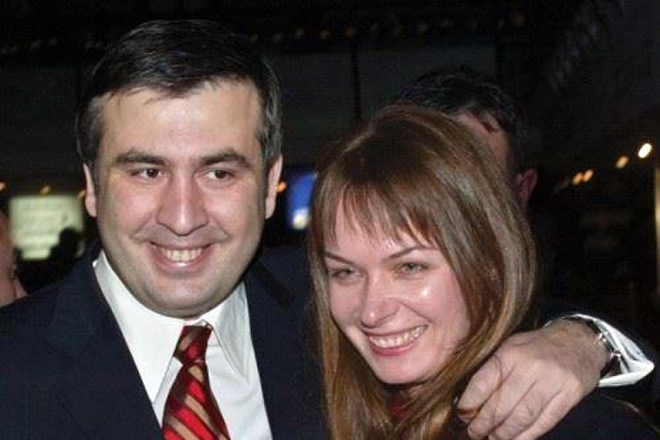 Михаил Саакашвили и Сандра Рулофс