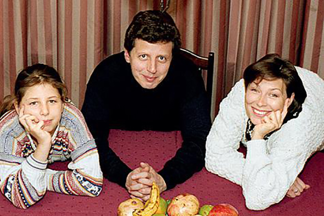 Михаил Ширвиндт с женой и дочерью