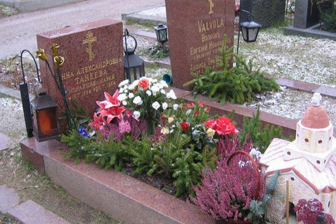 Могила Анны Вырубовой в Хельсинки