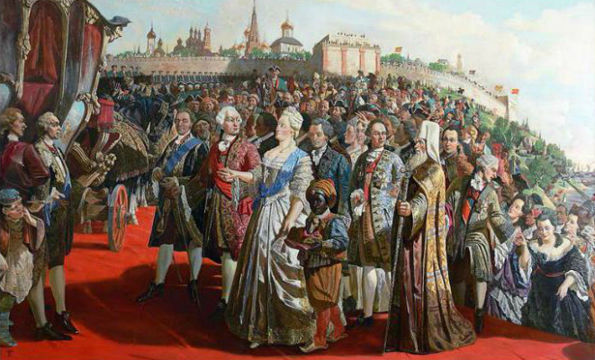 За оду «Фелица» Екатерина II щедро одарила Державина
