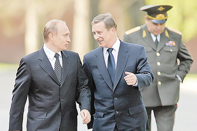 Владимир Путин и Сергей Иванов