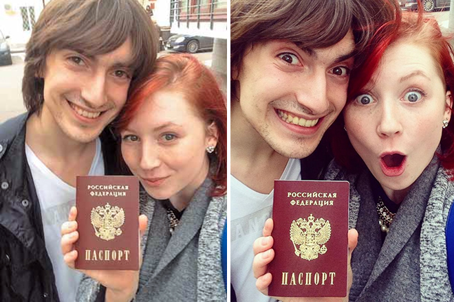 Джонатан Гурейро и Тиффани Загорски с российским паспортом