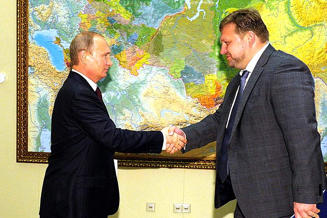 Никита Белых и Владимир Путин
