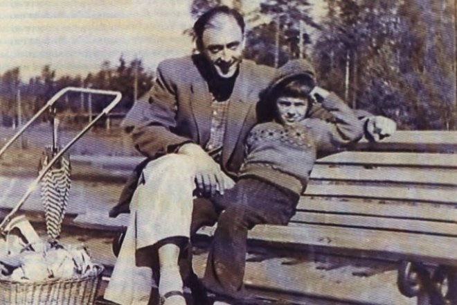 Михаил Боярский в детстве с отцом