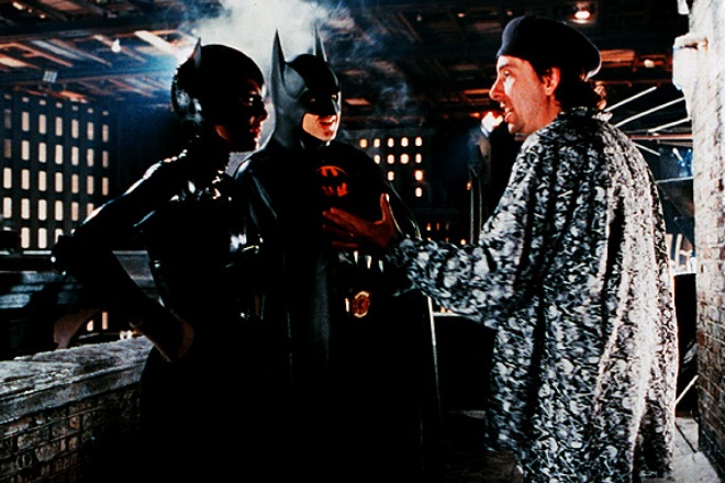 Тим Бертон на съемках фильма «Бэтмен»