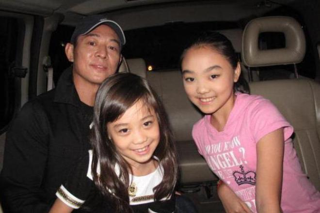 Джет Ли с дочерьми