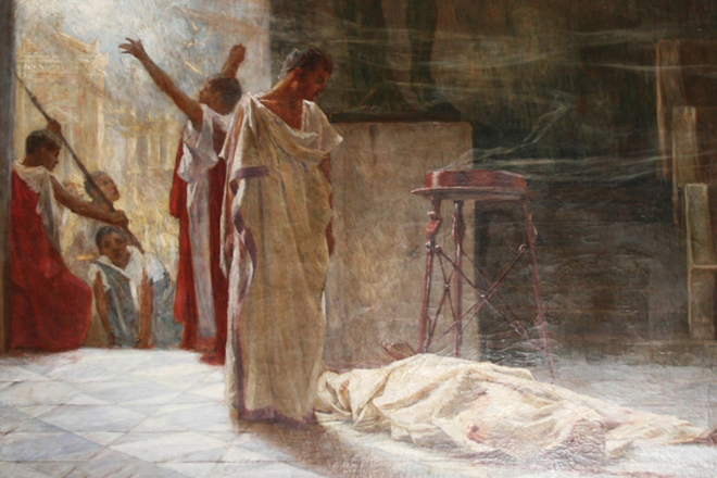 Марк Антоний над телом Цезаря