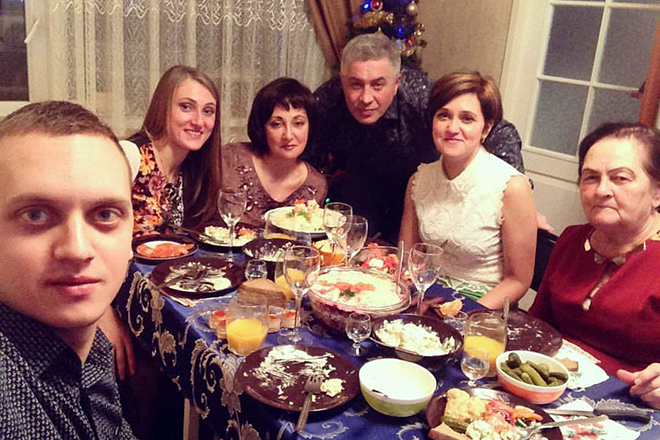 Анастасия Егорова со своей семьей