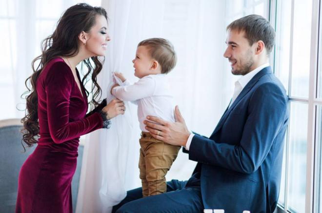 Луиза Шипулина с мужем и сыном