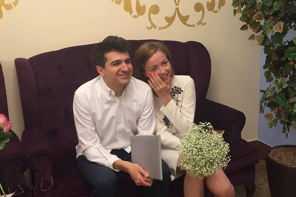 Актриса Софья Райзман с мужем Русланом Братовым
