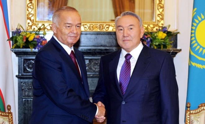 Ислам Каримов и Нурсултан Назарбаев