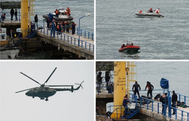 Авиакатастрофа Ту-154 под Сочи: поисково-спасательные операции