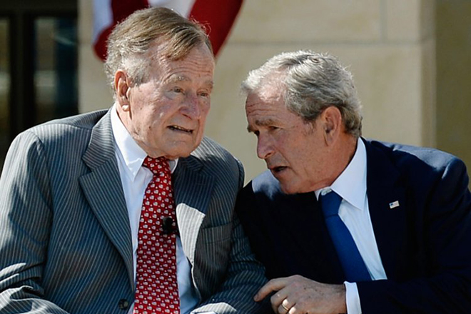 Джордж Буш-старший и Джордж Буш-младший