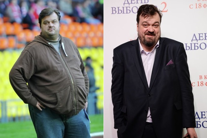 Василий Уткин до и после похудения