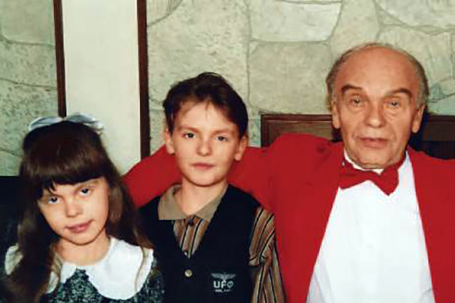 Владимир Шаинский с детьми