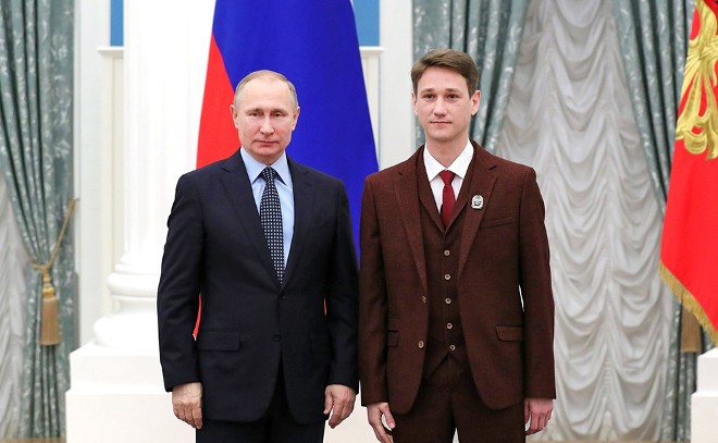 Владимир Путин и Антон Шагин