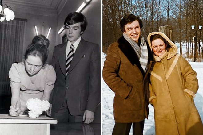 Юрий Николаев с женой в молодости