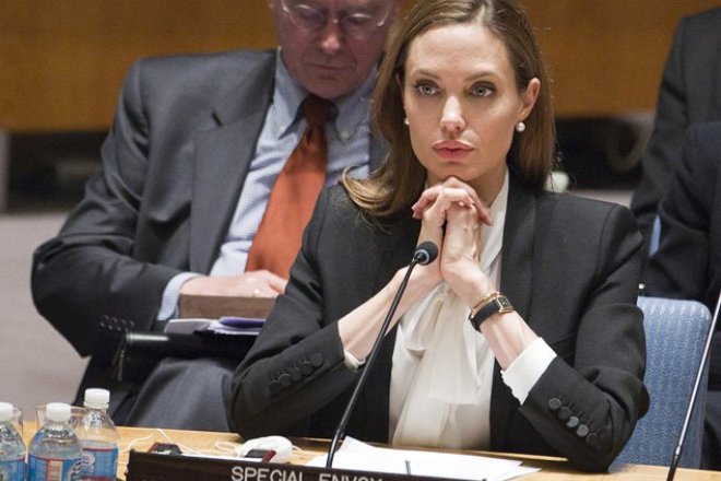 Анджелина Джоли на заседании ООН