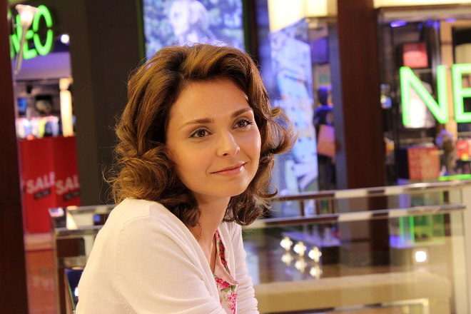 Вера Житницкая на съемках сериала 