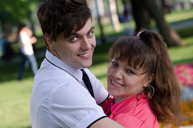Стас Литвинов с мамой