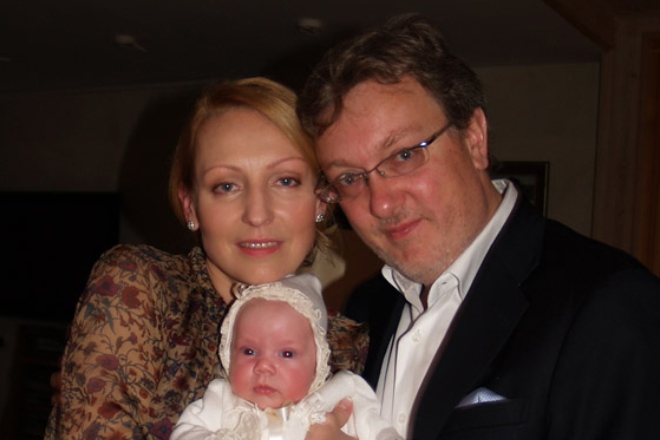 Илзе Лиепа и Владислав Паулюс с дочерью
