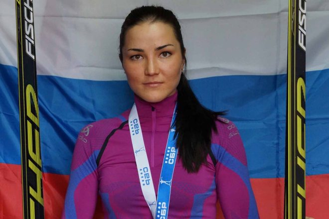 Биатлонистка Татьяна Акимова
