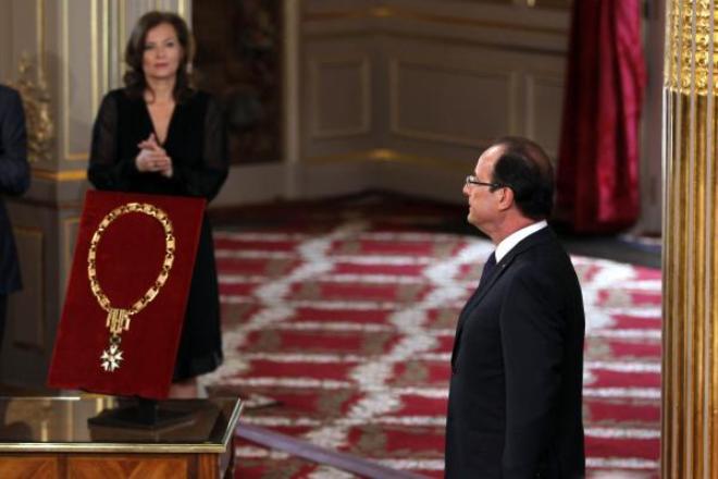 Франсуа Олланд на церемонии инаугурации
