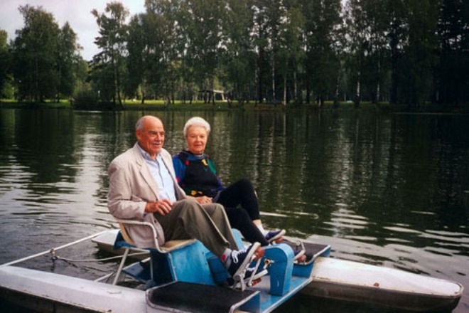 Михаил Глузский с женой
