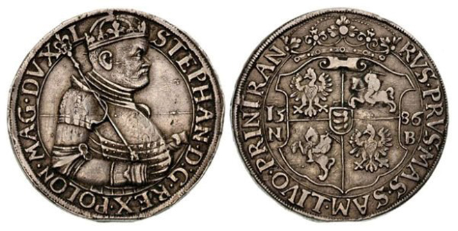 Монета Стефана Батория