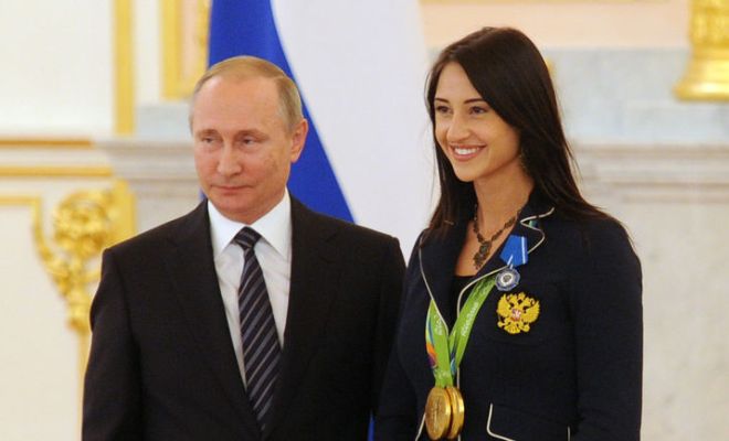 Владимир Путин и Яна Егорян