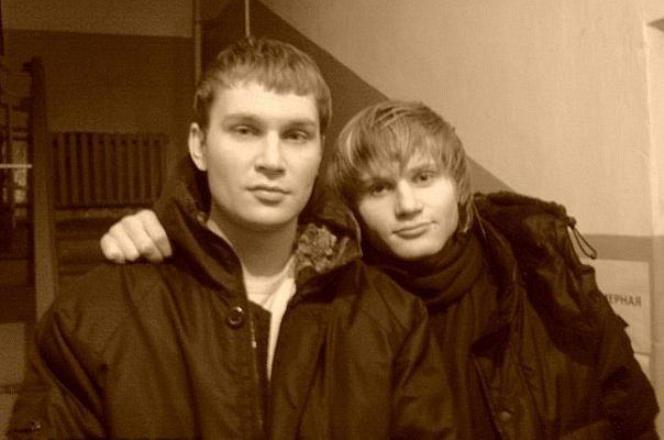 Николай с братом Дмитрием