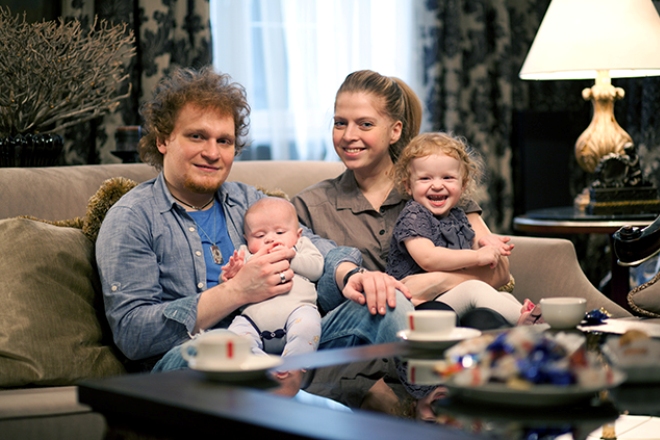Сергей и Мария с детьми