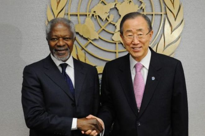 Кофи Аннан и Пан Ги Мун