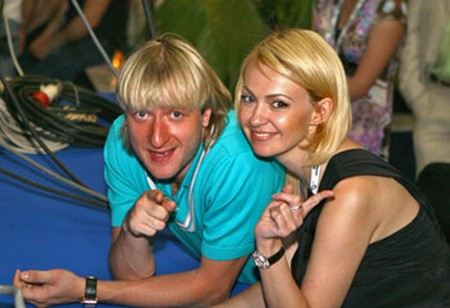Евгений Плющенко и вторая жена Яна Рудковская