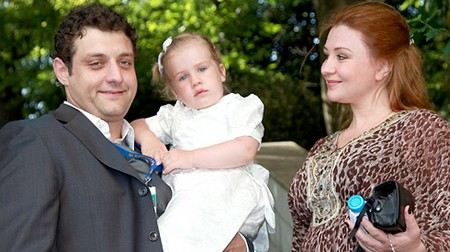 Михаил Полицеймако с женой Ларисой и старшей дочерью