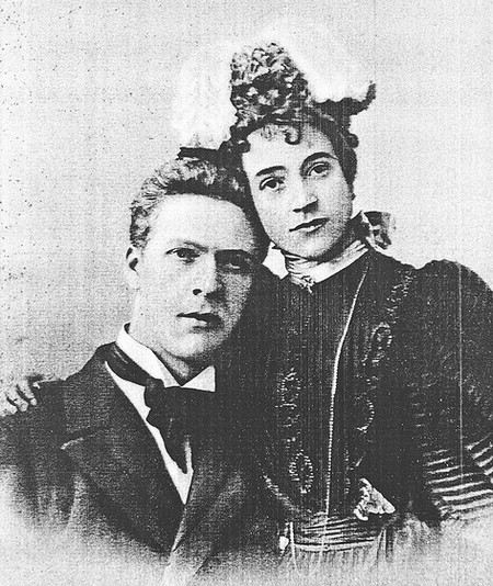 Певец Федор Шаляпин с женой Ионой Торнаги