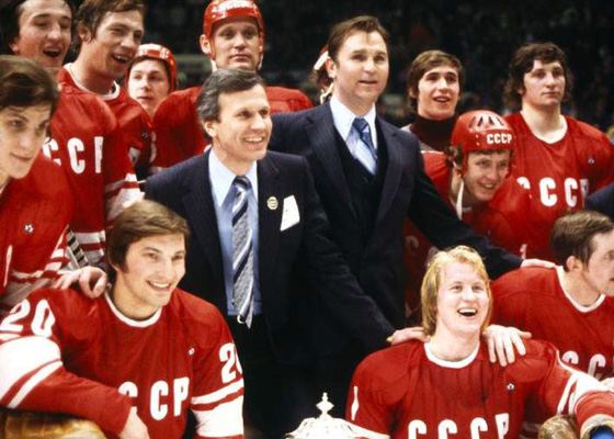 Виктор Тихонов и Валерий Харламов - великий тренер и великий хоккеист