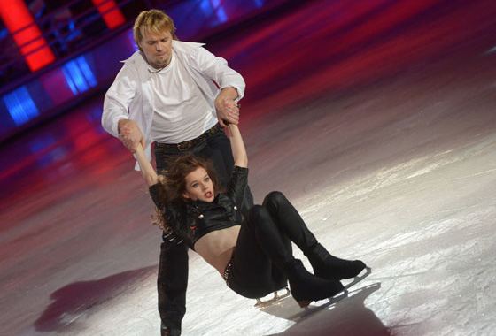 Катерина Шпица и Максим Ставиский на Шоу «Ледниковый период»