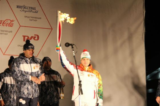 Олимипада-2014: Николай Никифоров был первым казанским факелоносцем
