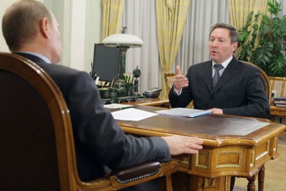 Олег Королев на встрече с Владимиром Путиным