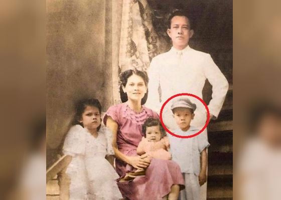 Родриго Дутерте в детстве (на фото с семьей)