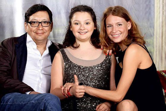 На фото: Егор Кончаловский, Любовь Толкалина и их дочь Маша