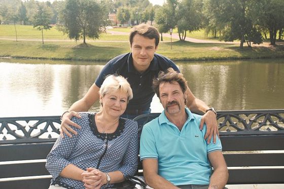 Евгений Пронин и его родители