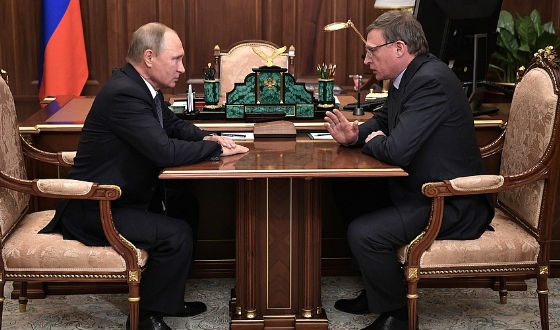 Александр Бурков и Владимир Путин